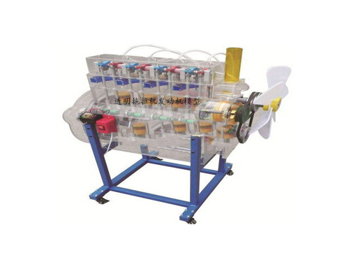 透明拖拉機發動機模型